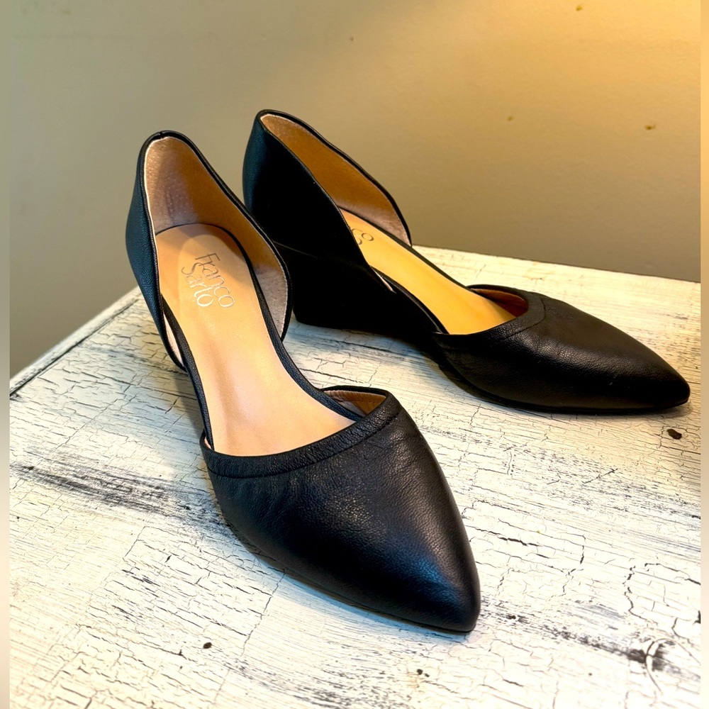 Franco Sarto Black Wedges